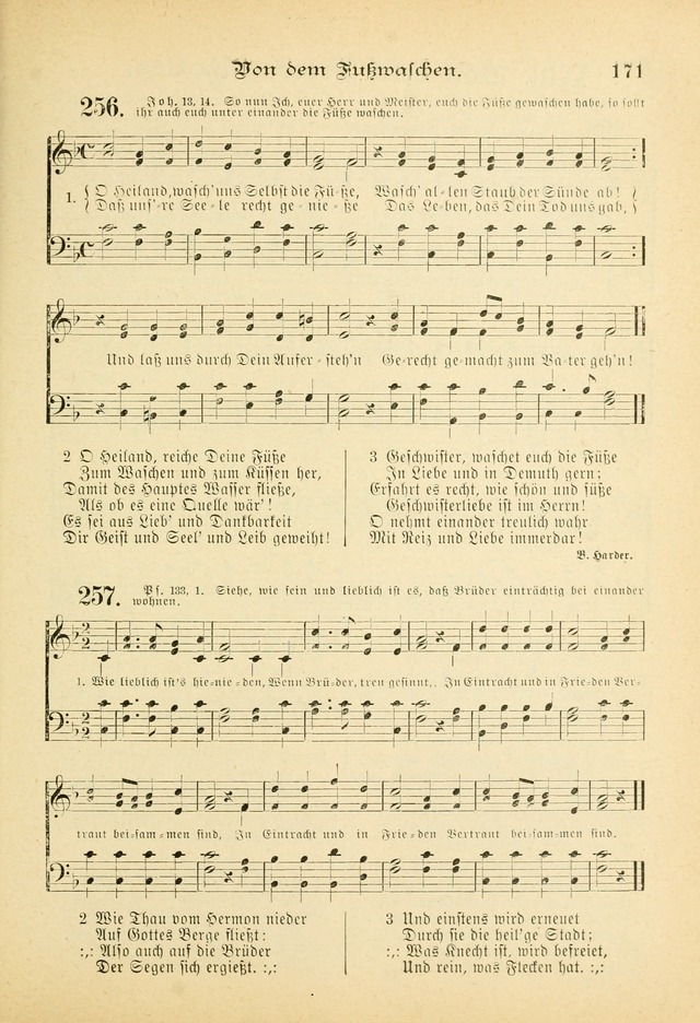 Gesangbuch mit Noten: herausgegeben von der Allgemeinen Conferenz der Mennoniten von Nord-Amerika (3rd. Aufl.) page 171