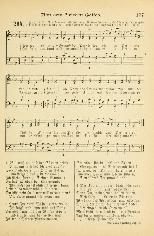 Gesangbuch mit Noten: herausgegeben von der Allgemeinen Conferenz der Mennoniten von Nord-Amerika (3rd. Aufl.) page 177