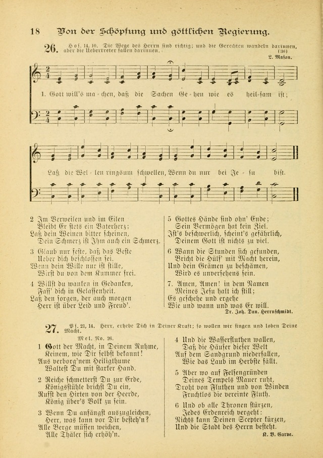 Gesangbuch mit Noten: herausgegeben von der Allgemeinen Conferenz der Mennoniten von Nord-Amerika (3rd. Aufl.) page 18