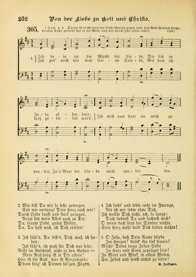 Gesangbuch mit Noten: herausgegeben von der Allgemeinen Conferenz der Mennoniten von Nord-Amerika (3rd. Aufl.) page 202