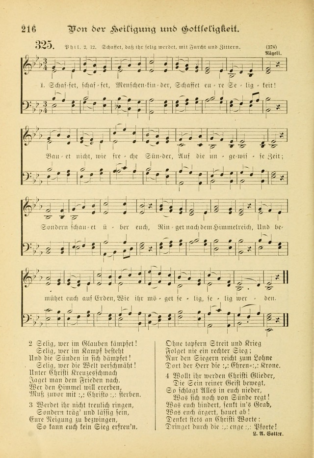 Gesangbuch mit Noten: herausgegeben von der Allgemeinen Conferenz der Mennoniten von Nord-Amerika (3rd. Aufl.) page 216