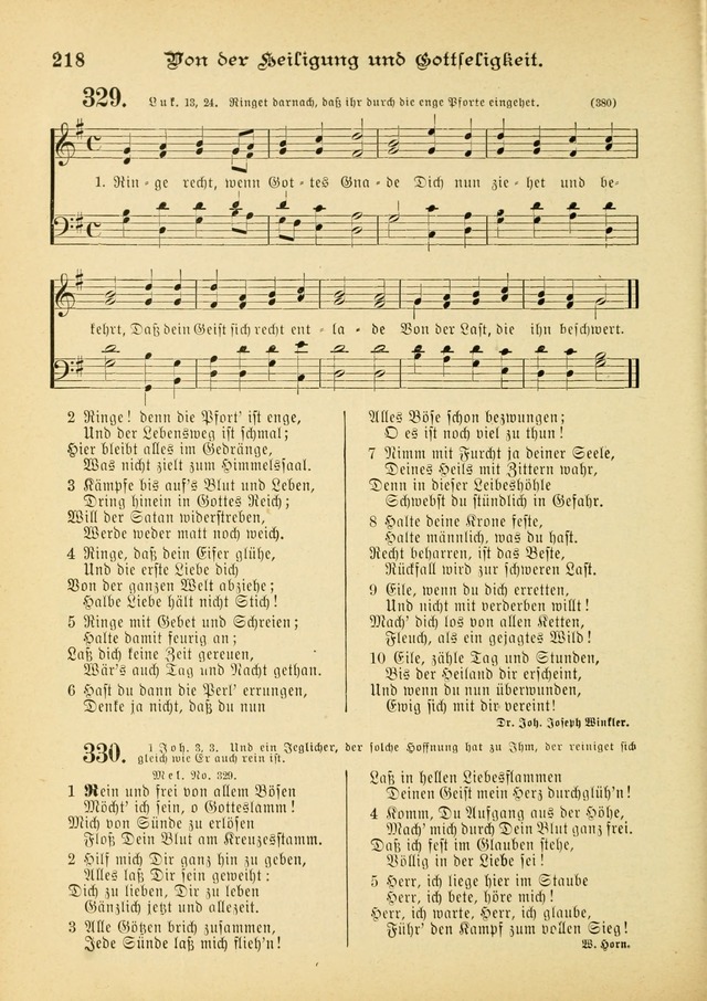 Gesangbuch mit Noten: herausgegeben von der Allgemeinen Conferenz der Mennoniten von Nord-Amerika (3rd. Aufl.) page 218