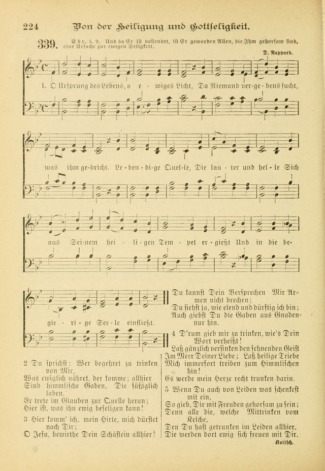 Gesangbuch mit Noten: herausgegeben von der Allgemeinen Conferenz der Mennoniten von Nord-Amerika (3rd. Aufl.) page 224