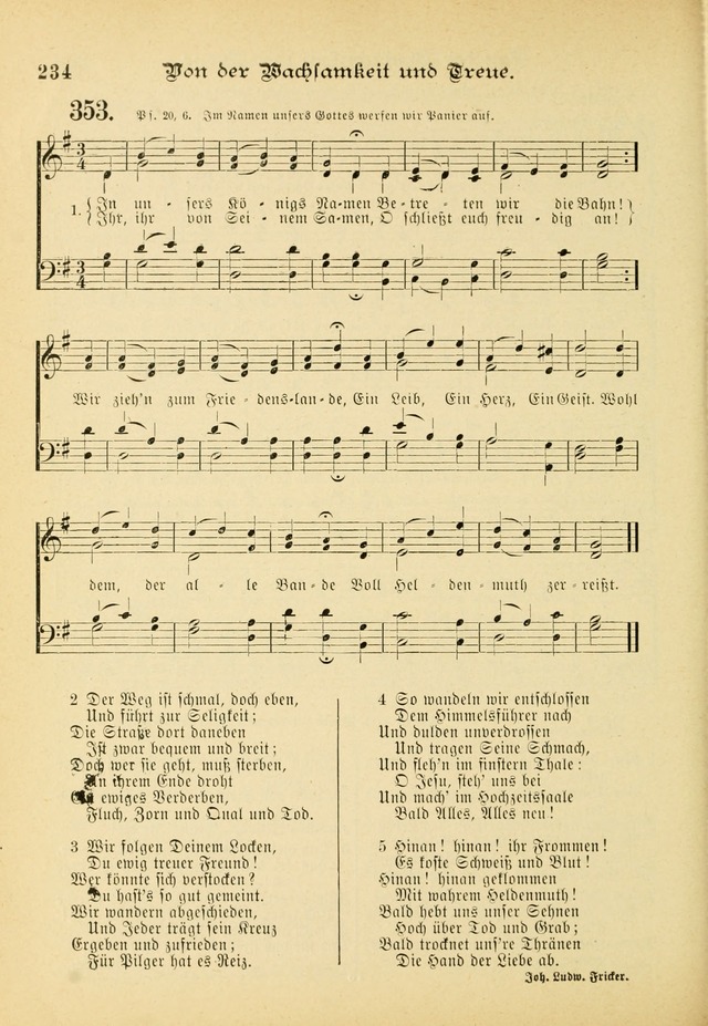 Gesangbuch mit Noten: herausgegeben von der Allgemeinen Conferenz der Mennoniten von Nord-Amerika (3rd. Aufl.) page 234