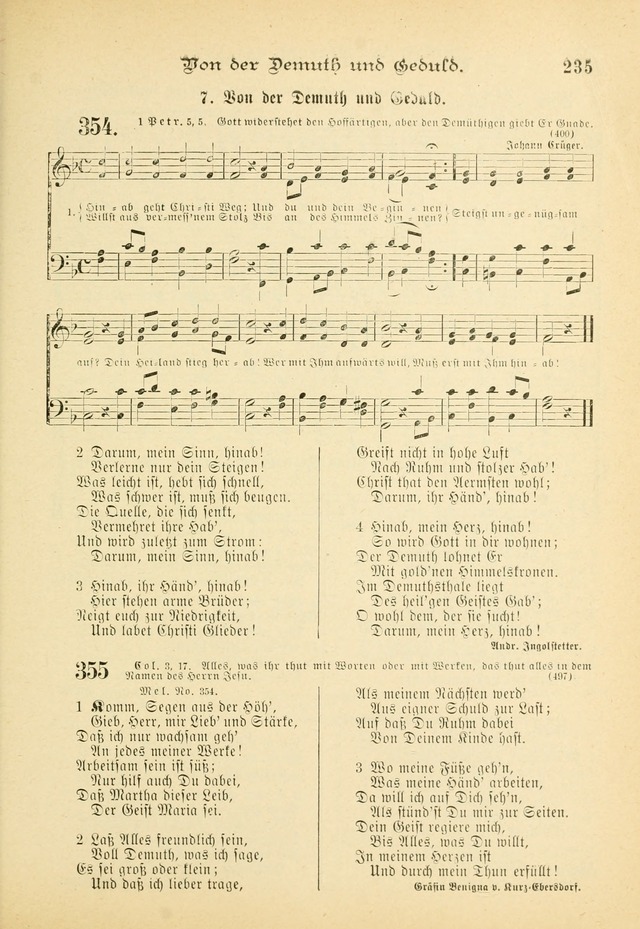 Gesangbuch mit Noten: herausgegeben von der Allgemeinen Conferenz der Mennoniten von Nord-Amerika (3rd. Aufl.) page 235