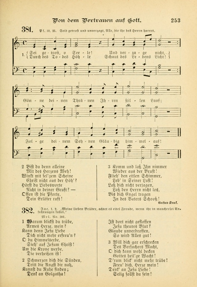 Gesangbuch mit Noten: herausgegeben von der Allgemeinen Conferenz der Mennoniten von Nord-Amerika (3rd. Aufl.) page 253