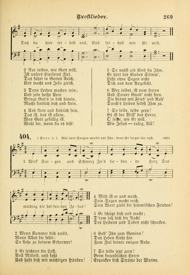 Gesangbuch mit Noten: herausgegeben von der Allgemeinen Conferenz der Mennoniten von Nord-Amerika (3rd. Aufl.) page 269