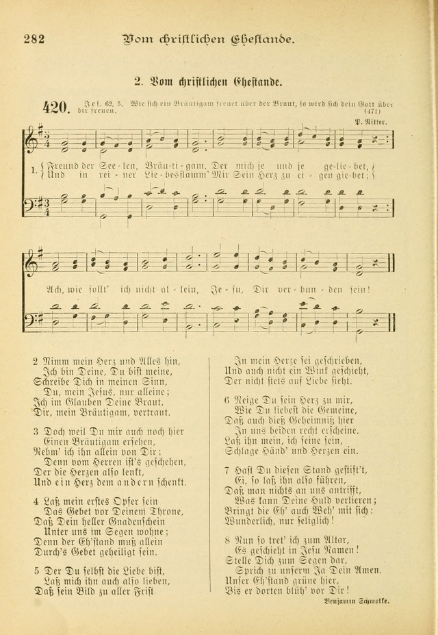 Gesangbuch mit Noten: herausgegeben von der Allgemeinen Conferenz der Mennoniten von Nord-Amerika (3rd. Aufl.) page 282