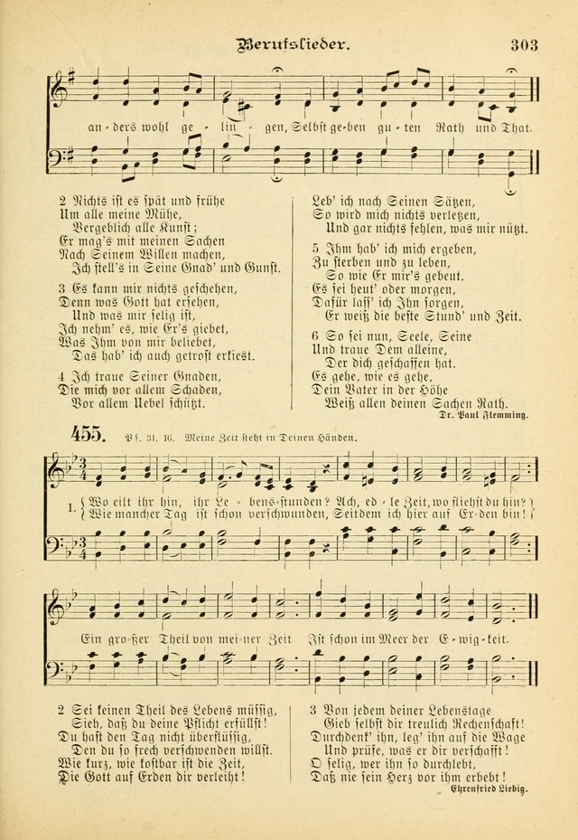 Gesangbuch mit Noten: herausgegeben von der Allgemeinen Conferenz der Mennoniten von Nord-Amerika (3rd. Aufl.) page 303