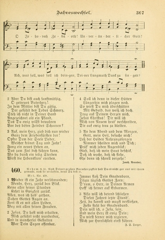 Gesangbuch mit Noten: herausgegeben von der Allgemeinen Conferenz der Mennoniten von Nord-Amerika (3rd. Aufl.) page 307