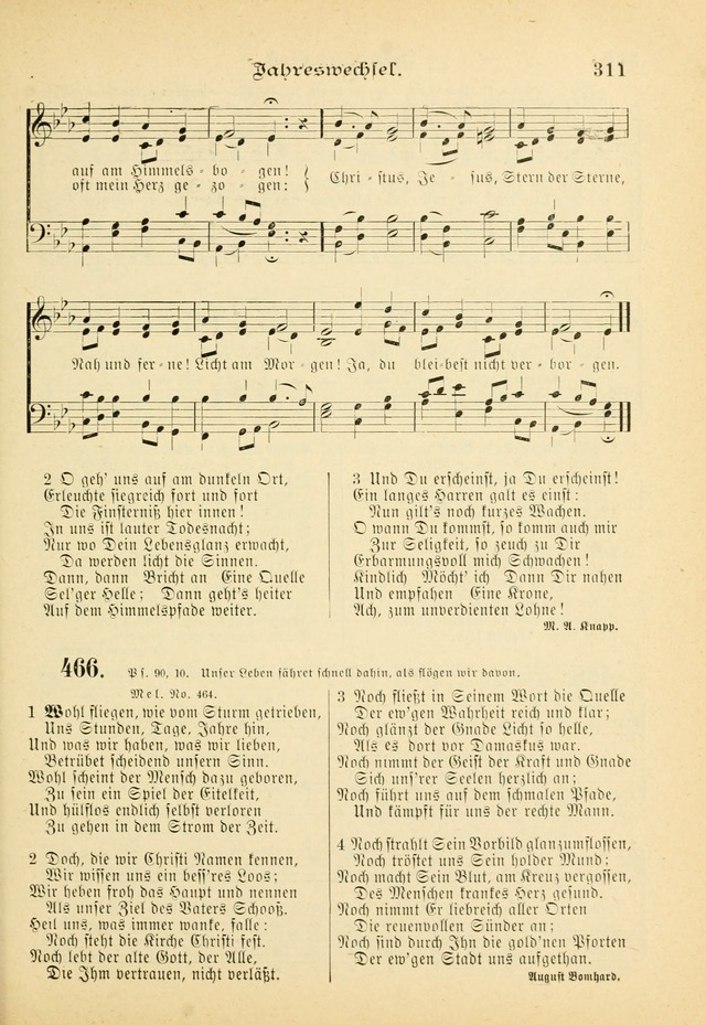 Gesangbuch mit Noten: herausgegeben von der Allgemeinen Conferenz der Mennoniten von Nord-Amerika (3rd. Aufl.) page 311