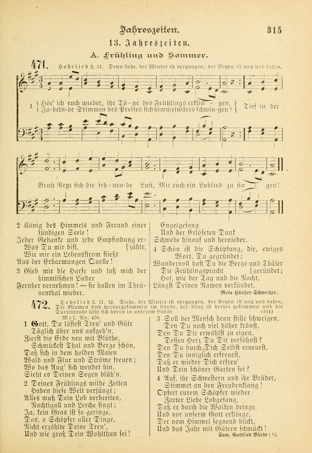 Gesangbuch mit Noten: herausgegeben von der Allgemeinen Conferenz der Mennoniten von Nord-Amerika (3rd. Aufl.) page 315