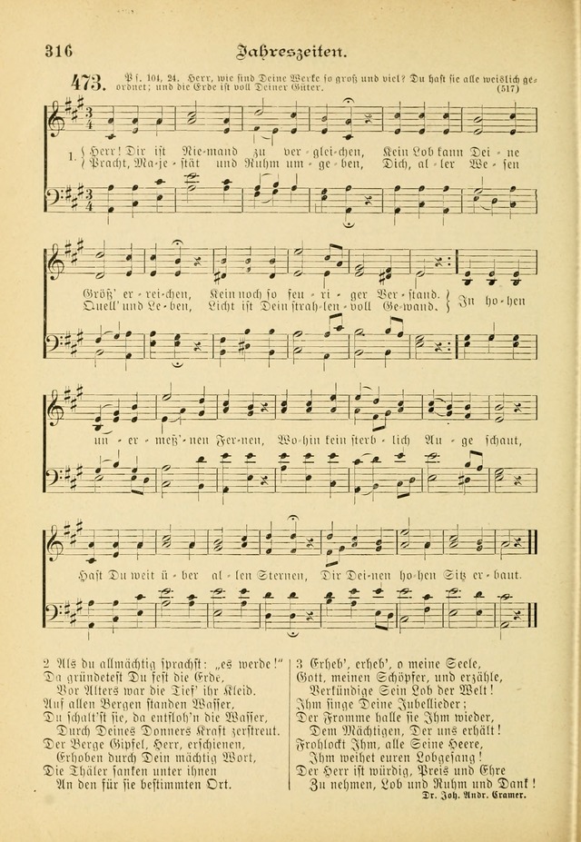 Gesangbuch mit Noten: herausgegeben von der Allgemeinen Conferenz der Mennoniten von Nord-Amerika (3rd. Aufl.) page 316