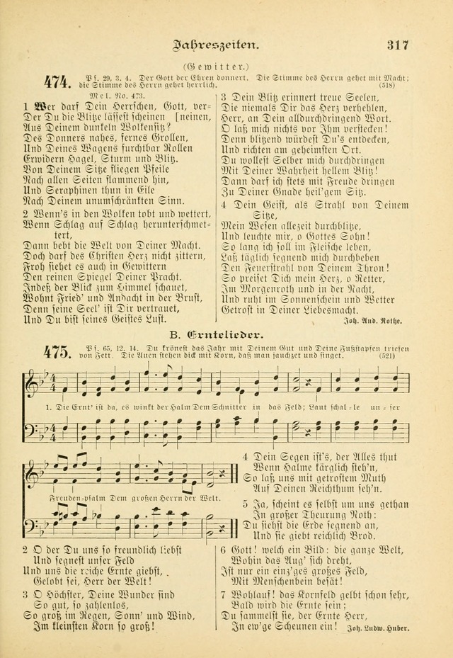 Gesangbuch mit Noten: herausgegeben von der Allgemeinen Conferenz der Mennoniten von Nord-Amerika (3rd. Aufl.) page 317