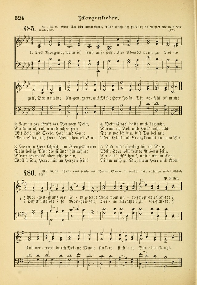 Gesangbuch mit Noten: herausgegeben von der Allgemeinen Conferenz der Mennoniten von Nord-Amerika (3rd. Aufl.) page 324