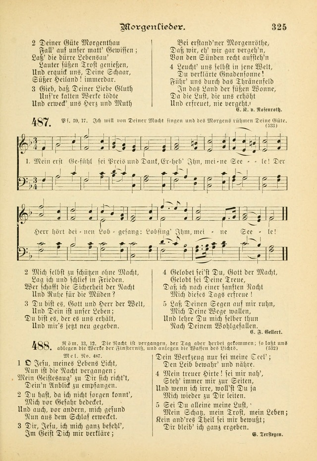 Gesangbuch mit Noten: herausgegeben von der Allgemeinen Conferenz der Mennoniten von Nord-Amerika (3rd. Aufl.) page 325