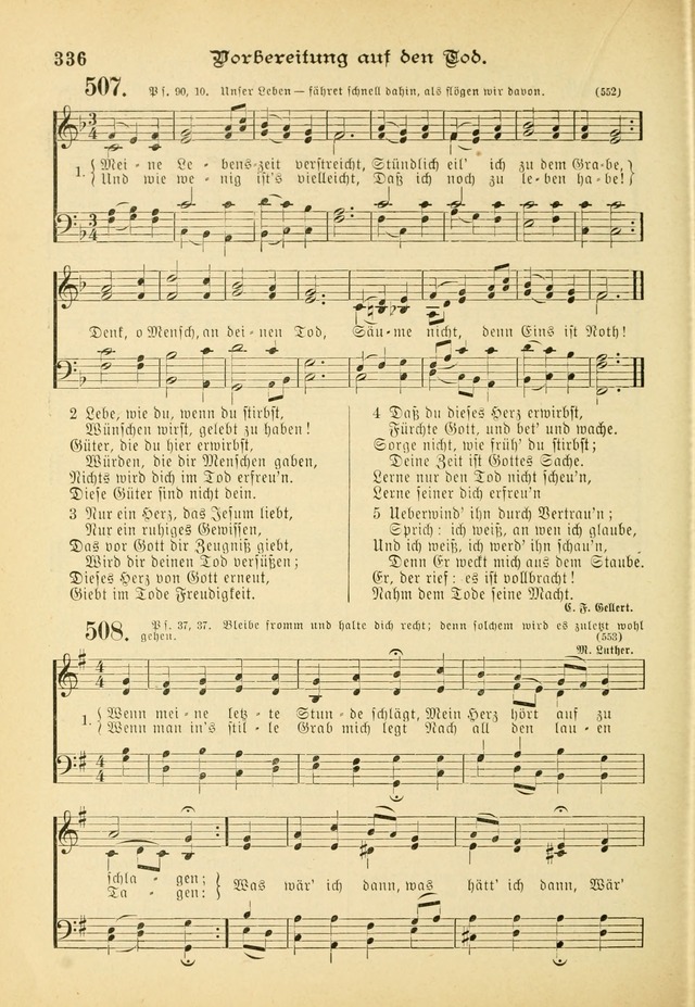 Gesangbuch mit Noten: herausgegeben von der Allgemeinen Conferenz der Mennoniten von Nord-Amerika (3rd. Aufl.) page 336