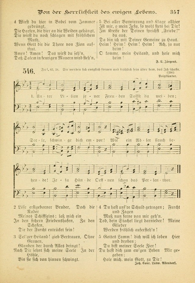 Gesangbuch mit Noten: herausgegeben von der Allgemeinen Conferenz der Mennoniten von Nord-Amerika (3rd. Aufl.) page 357