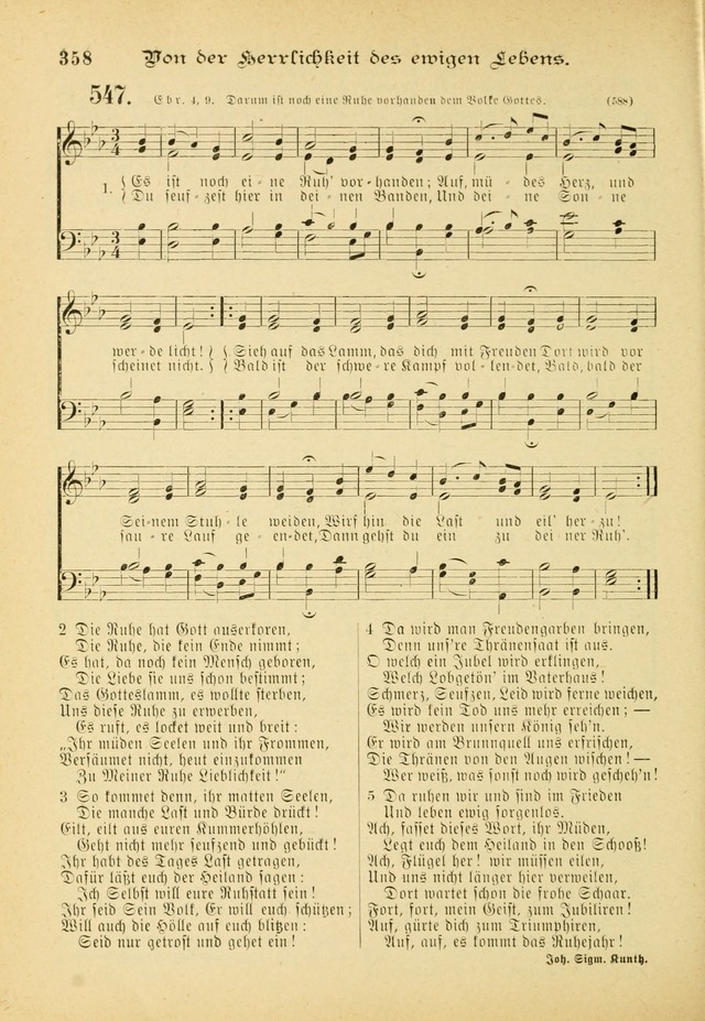 Gesangbuch mit Noten: herausgegeben von der Allgemeinen Conferenz der Mennoniten von Nord-Amerika (3rd. Aufl.) page 358