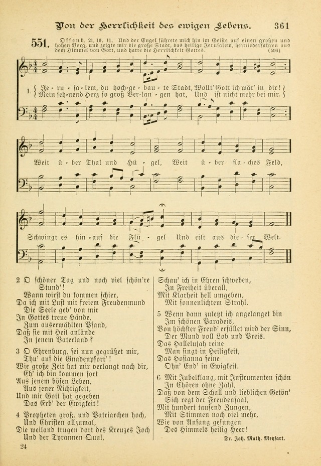 Gesangbuch mit Noten: herausgegeben von der Allgemeinen Conferenz der Mennoniten von Nord-Amerika (3rd. Aufl.) page 361