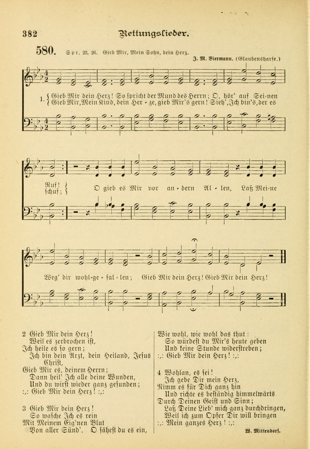 Gesangbuch mit Noten: herausgegeben von der Allgemeinen Conferenz der Mennoniten von Nord-Amerika (3rd. Aufl.) page 382