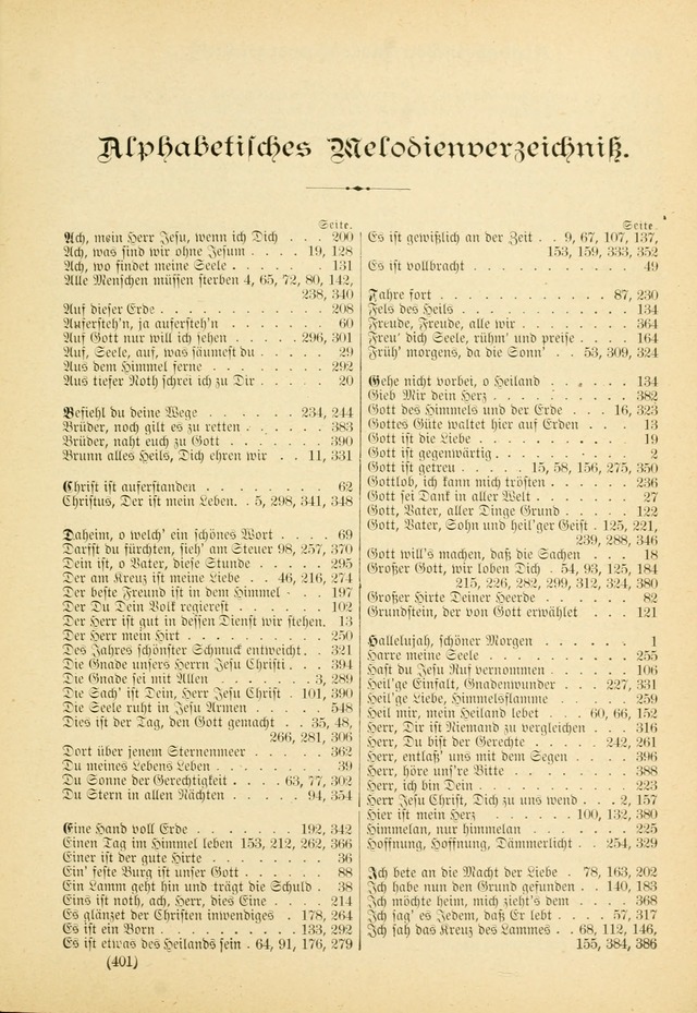 Gesangbuch mit Noten: herausgegeben von der Allgemeinen Conferenz der Mennoniten von Nord-Amerika (3rd. Aufl.) page 401