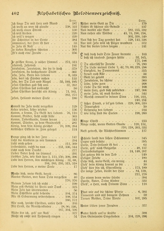 Gesangbuch mit Noten: herausgegeben von der Allgemeinen Conferenz der Mennoniten von Nord-Amerika (3rd. Aufl.) page 402