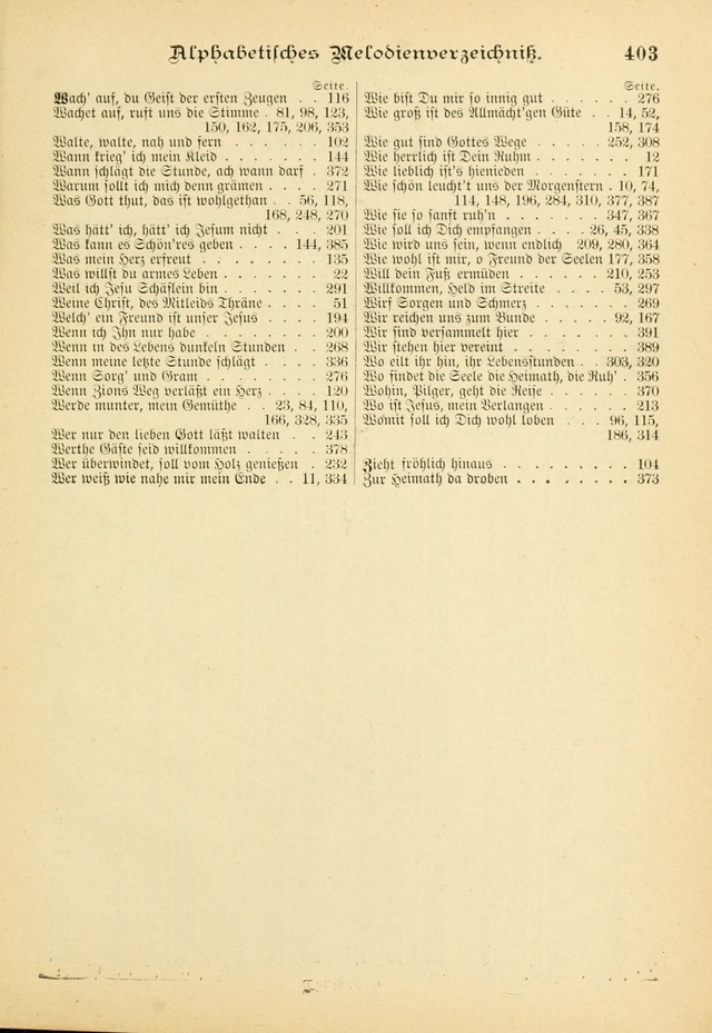 Gesangbuch mit Noten: herausgegeben von der Allgemeinen Conferenz der Mennoniten von Nord-Amerika (3rd. Aufl.) page 403