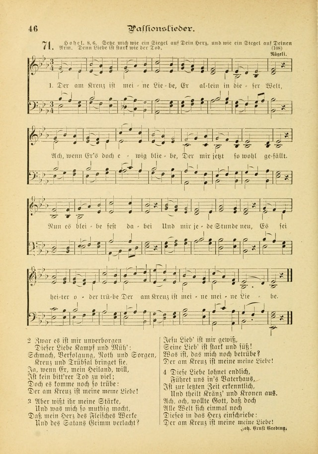 Gesangbuch mit Noten: herausgegeben von der Allgemeinen Conferenz der Mennoniten von Nord-Amerika (3rd. Aufl.) page 46