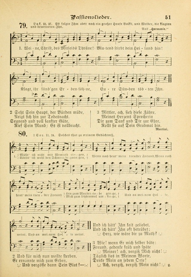 Gesangbuch mit Noten: herausgegeben von der Allgemeinen Conferenz der Mennoniten von Nord-Amerika (3rd. Aufl.) page 51