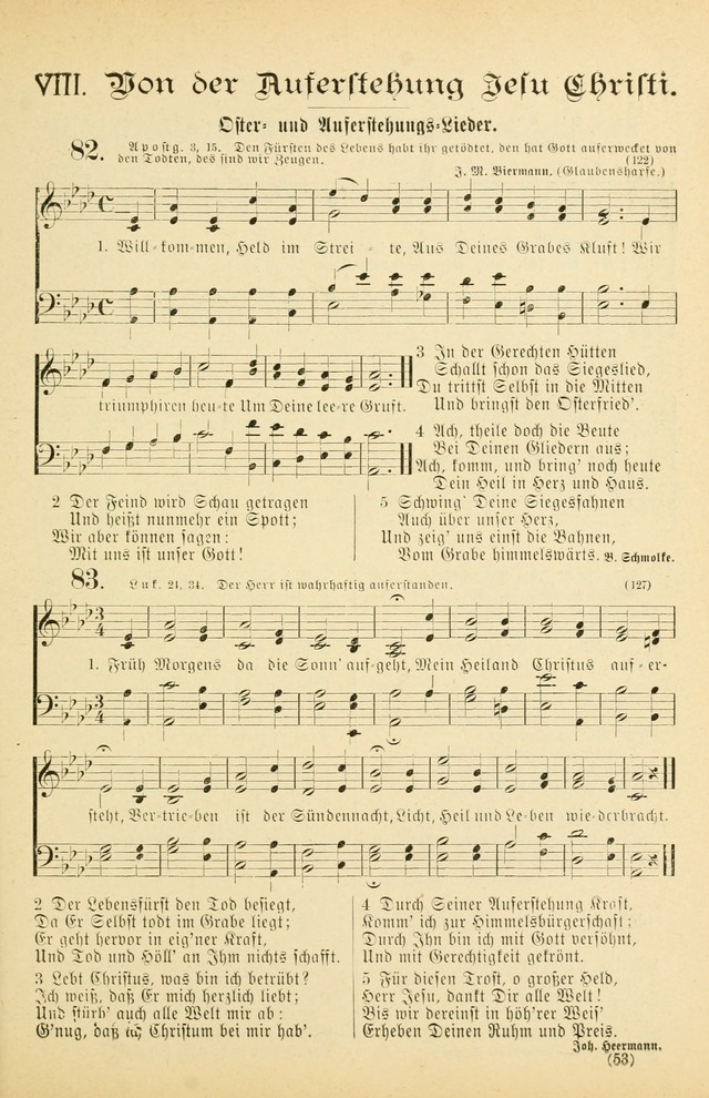 Gesangbuch mit Noten: herausgegeben von der Allgemeinen Conferenz der Mennoniten von Nord-Amerika (3rd. Aufl.) page 53