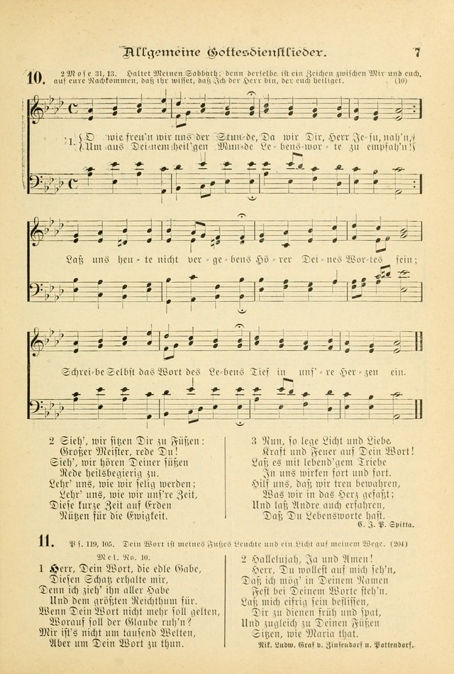 Gesangbuch mit Noten: herausgegeben von der Allgemeinen Conferenz der Mennoniten von Nord-Amerika (3rd. Aufl.) page 7