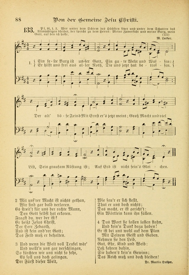 Gesangbuch mit Noten: herausgegeben von der Allgemeinen Conferenz der Mennoniten von Nord-Amerika (3rd. Aufl.) page 88