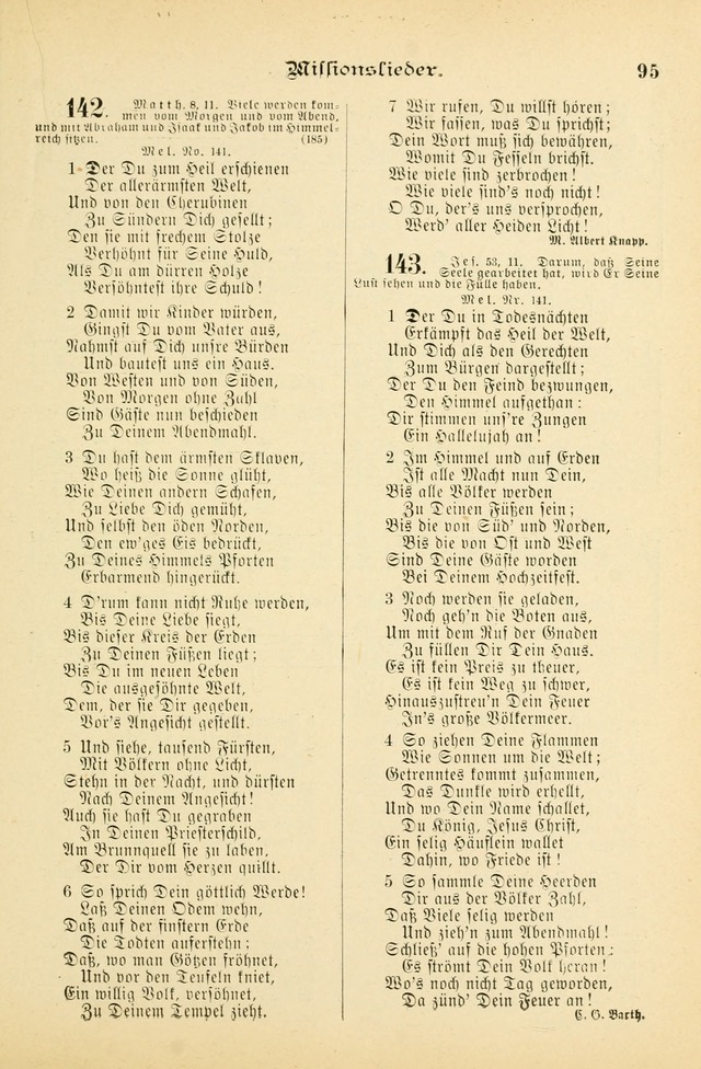 Gesangbuch mit Noten: herausgegeben von der Allgemeinen Conferenz der Mennoniten von Nord-Amerika (3rd. Aufl.) page 95