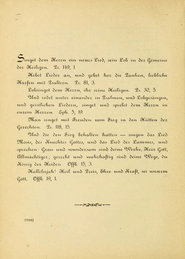 Gesangbuch mit Noten: herausgegeben von der Allgemeinen Conferenz der Mennoniten von Nord-Amerika (3rd. Aufl.) page x