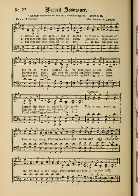 Gospel Melodies New and Old: For use in the Universalist Church page 22