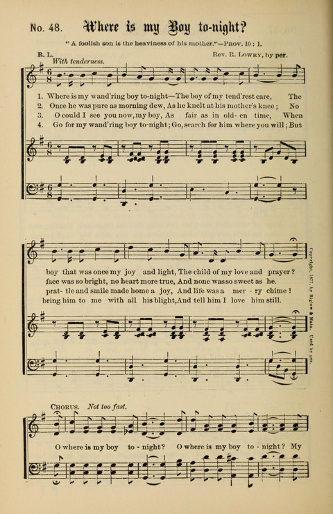 Gospel Melodies New and Old: For use in the Universalist Church page 48