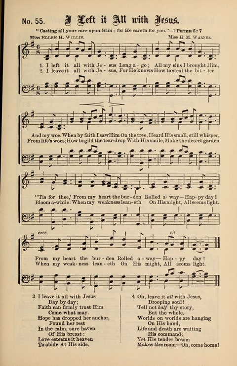 Gospel Melodies New and Old: For use in the Universalist Church page 55