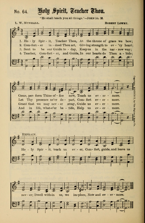 Gospel Melodies New and Old: For use in the Universalist Church page 64