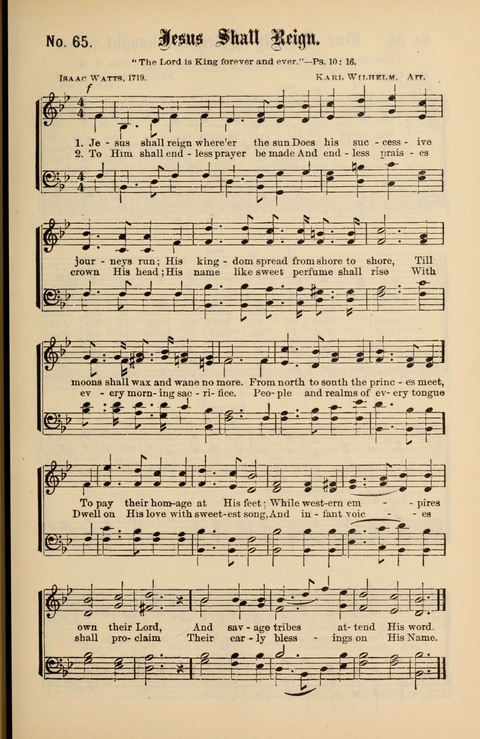 Gospel Melodies New and Old: For use in the Universalist Church page 65