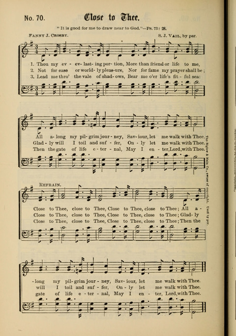 Gospel Melodies New and Old: For use in the Universalist Church page 70