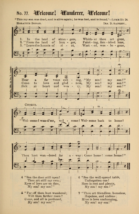 Gospel Melodies New and Old: For use in the Universalist Church page 77