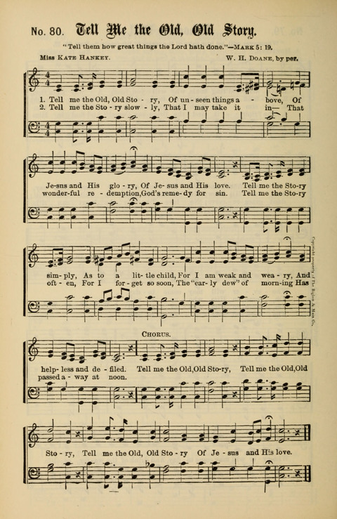 Gospel Melodies New and Old: For use in the Universalist Church page 80