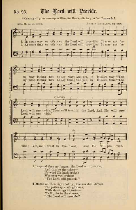 Gospel Melodies New and Old: For use in the Universalist Church page 93