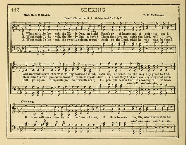 Good News: or songs and tunes for Sunday schools, Christian associations, and special meetings page 110