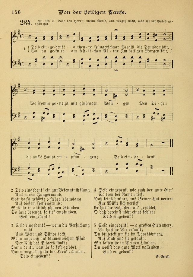 Gesangbuch mit Noten: herausgegeben von der Allgemeinen Conferenz der Mennoniten von Nord-Amerika page 156