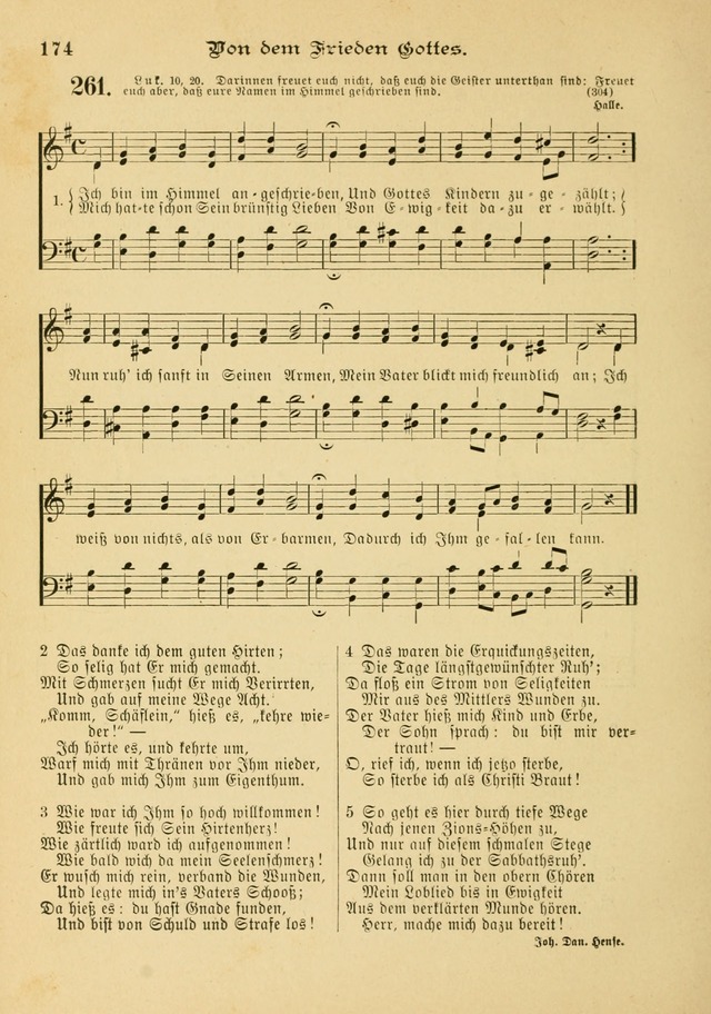 Gesangbuch mit Noten: herausgegeben von der Allgemeinen Conferenz der Mennoniten von Nord-Amerika page 174