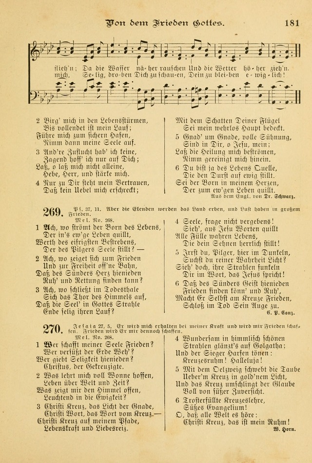 Gesangbuch mit Noten: herausgegeben von der Allgemeinen Conferenz der Mennoniten von Nord-Amerika page 181