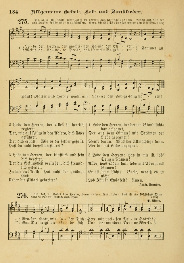 Gesangbuch mit Noten: herausgegeben von der Allgemeinen Conferenz der Mennoniten von Nord-Amerika page 184