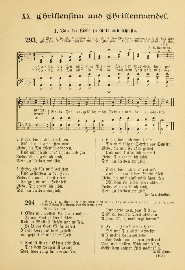 Gesangbuch mit Noten: herausgegeben von der Allgemeinen Conferenz der Mennoniten von Nord-Amerika page 195